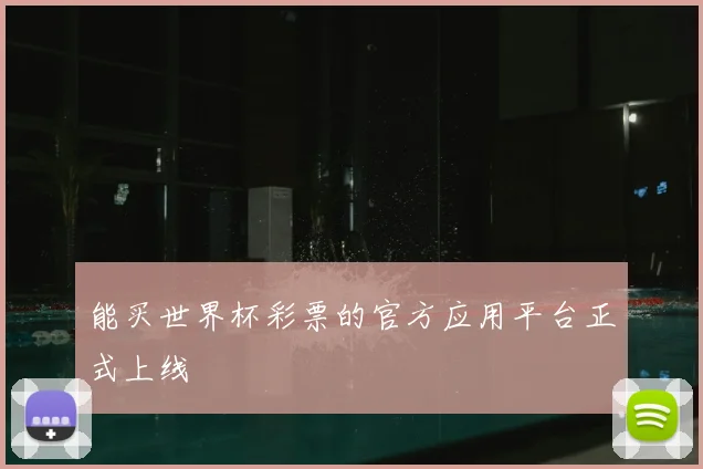 能买世界杯彩票的官方应用平台正式上线