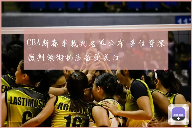CBA新赛季裁判名单公布 多位资深裁判领衔执法备受关注